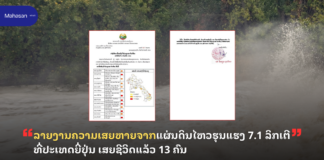 ແຈ້ງເຕືອນ ເຝົ້າລະວັງນ້ຳຖ້ວມຊຸ ແລະ ດິນເຈື່ອນປະຈຳວັນທີ 29 ກໍລະກົດ 2026