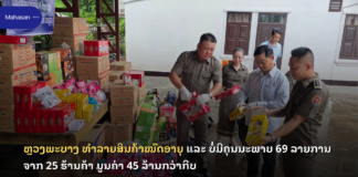 ຫຼວງພະບາງ ທຳລາຍສິນຄ້າໝົດອາຍຸ ແລະ ບໍ່ມີຄຸນນະພາບ 69 ລາຍການ ຈາກ 25 ຮ້ານຄ້າ ມູນຄ່າ 45 ລ້ານກວ່າກີບ